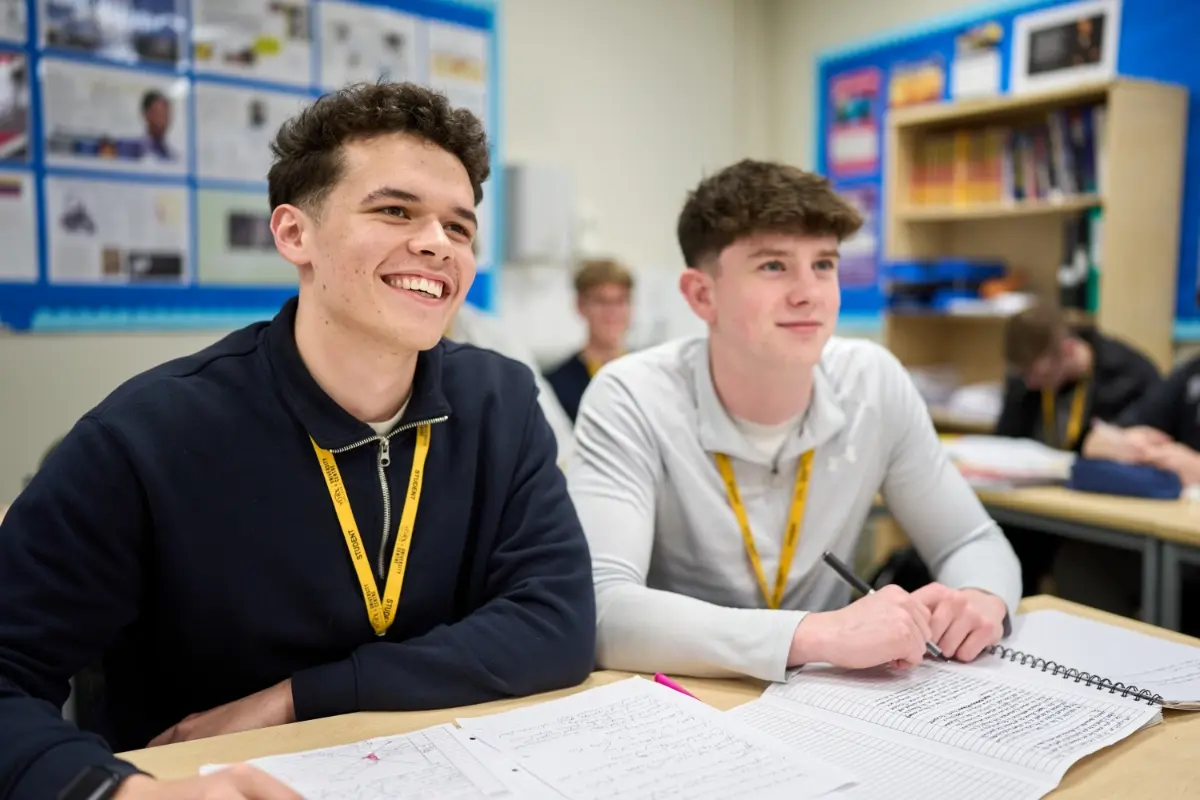 Students class listening lesson