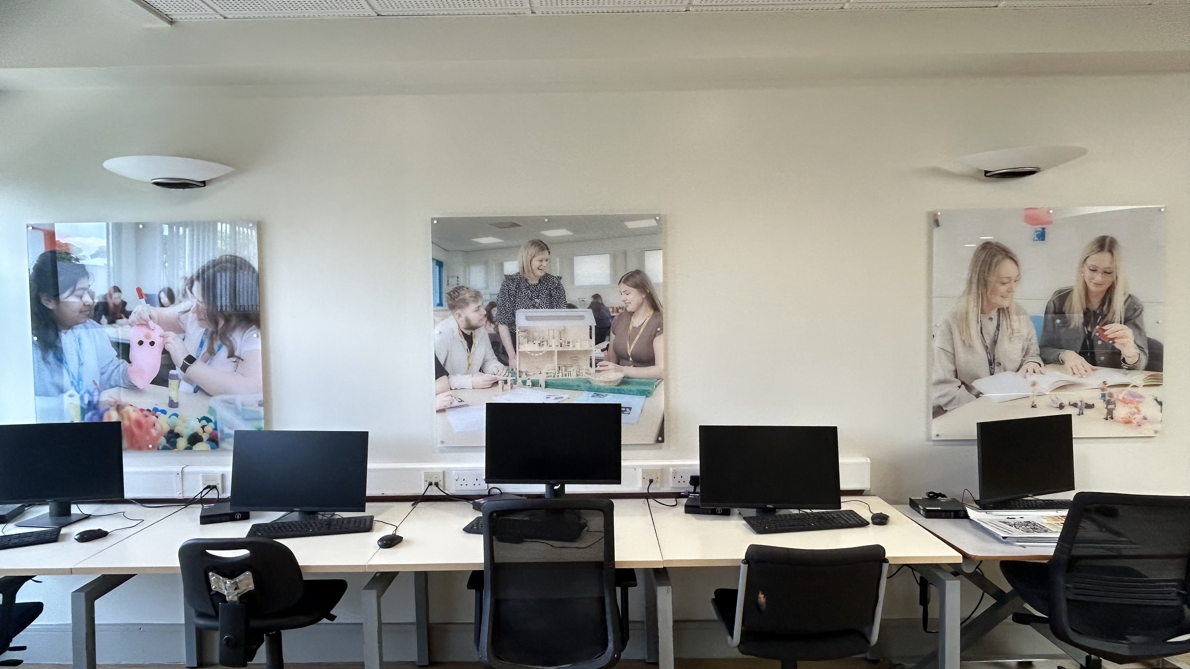3 photo acrylics in learning area