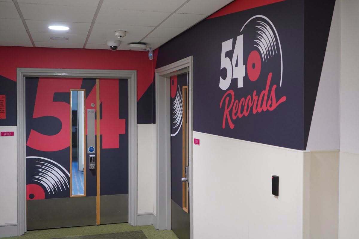 54 records decor