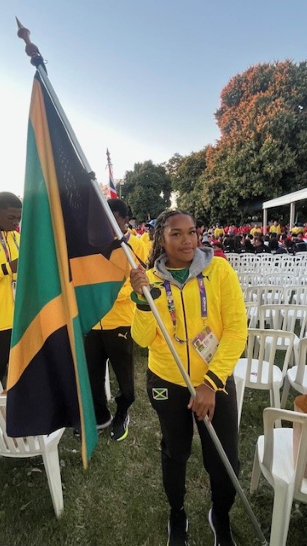 Chevelle with Jamaican flag