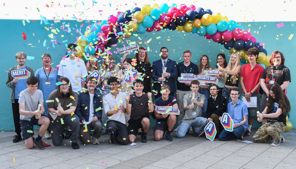 Confetti group shot