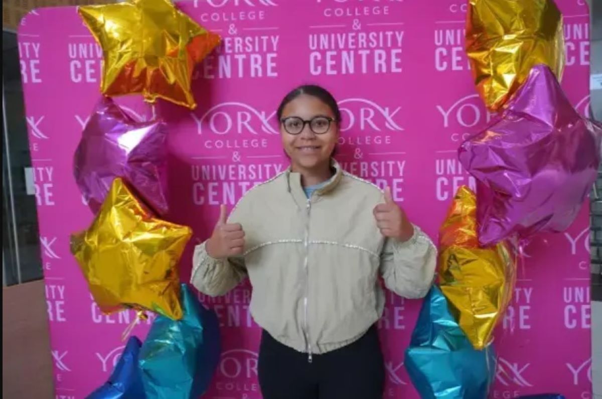 Emia Hendrickson celebrates GCSE success