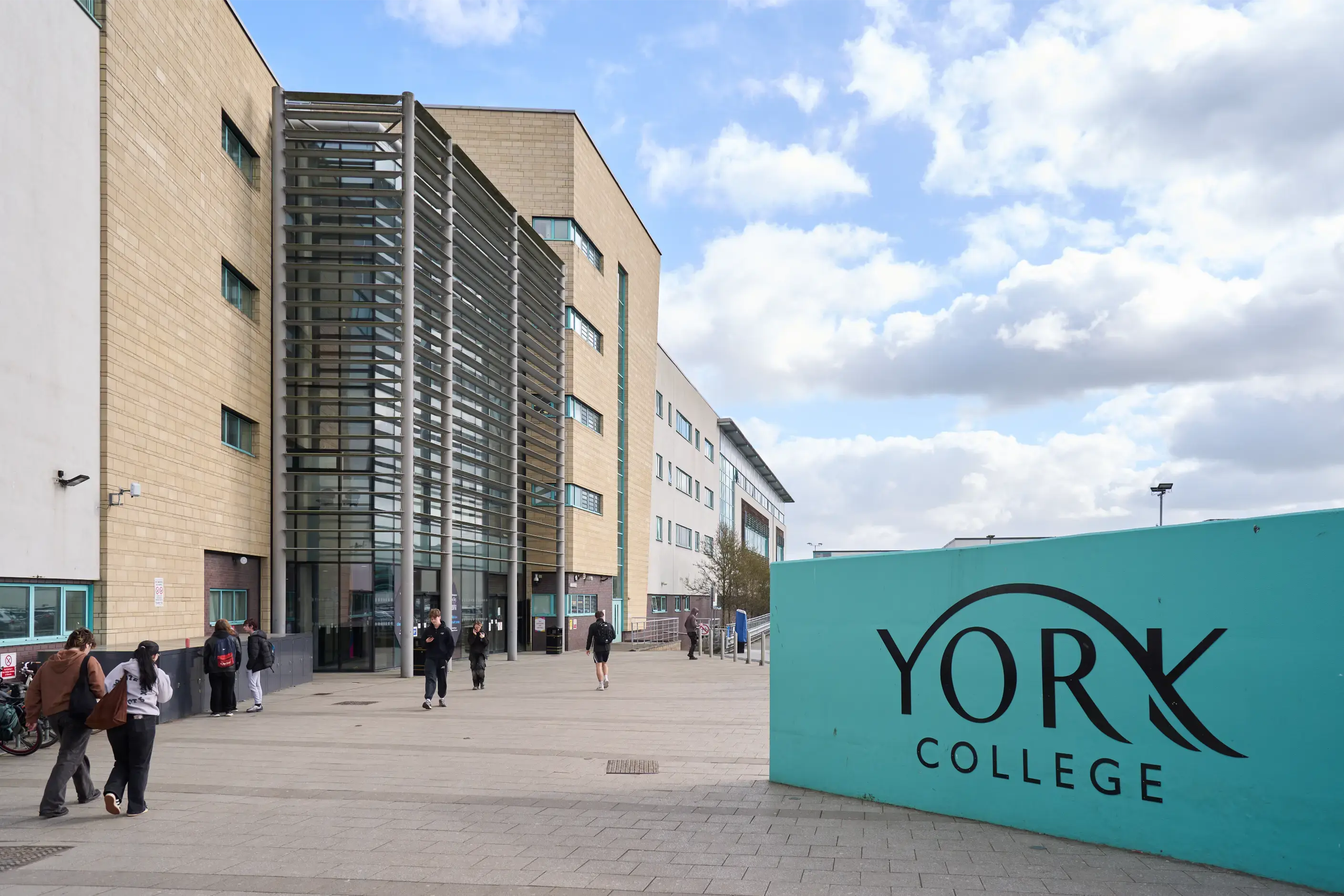 Front of college building
