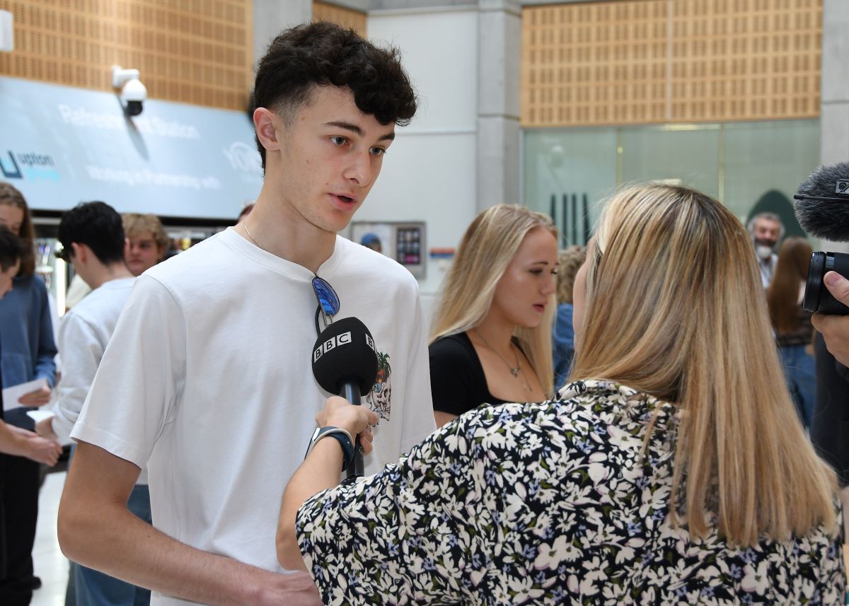Isaac Cook with BBC