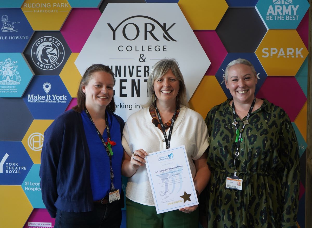 Leaders in Safeguarding Gold Award Team