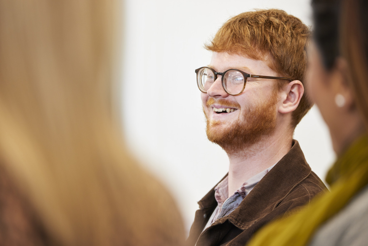 One student smiles Level 2 Counselling