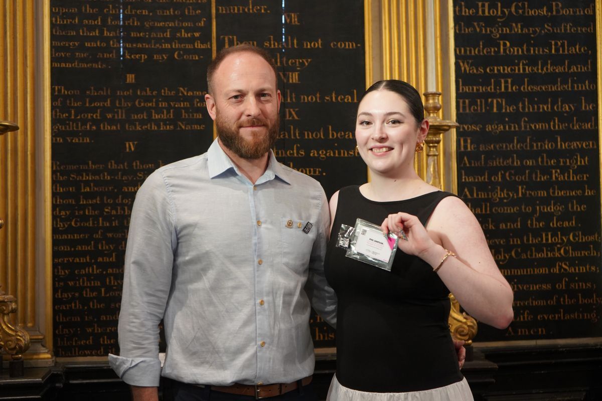 Phil Simpson and Lily Carr