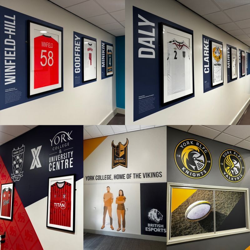 Sports corridor decor