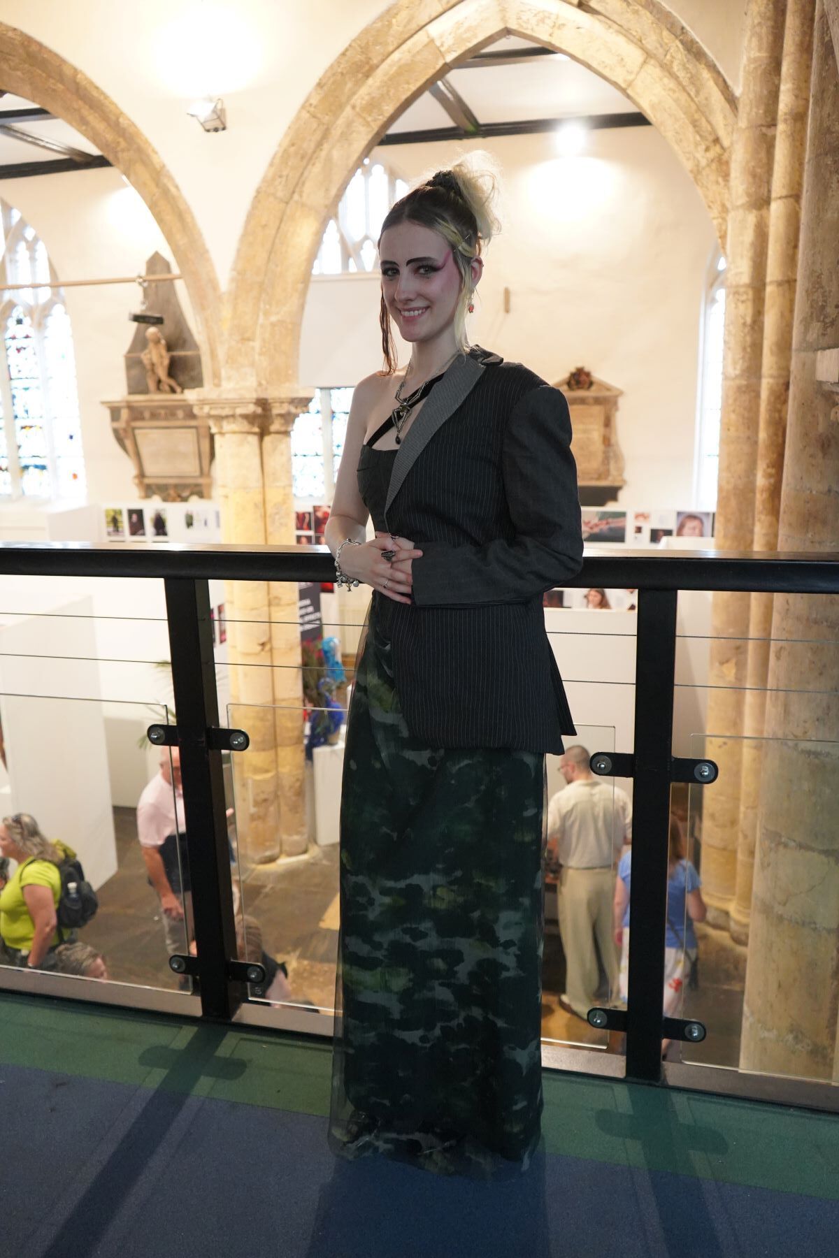 Syd Newman Degree Show outfit made from leftover fabric