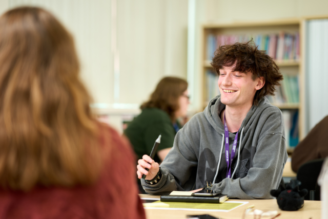 Students have a discussion Teacher Training