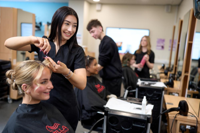Female hairdresser