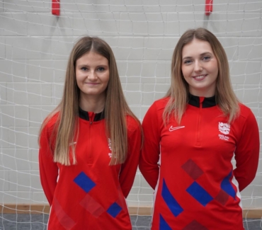 Izzy and Heather futsal 1