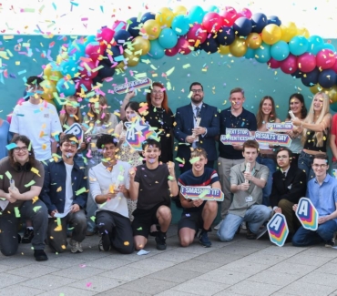 Confetti group shot