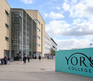 Front of college building